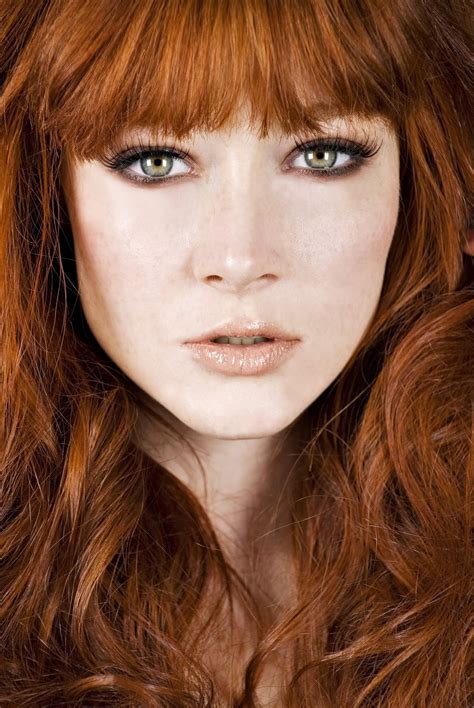 Dominique Sorribes | Bright red hair, Orange brown hair, Redheads