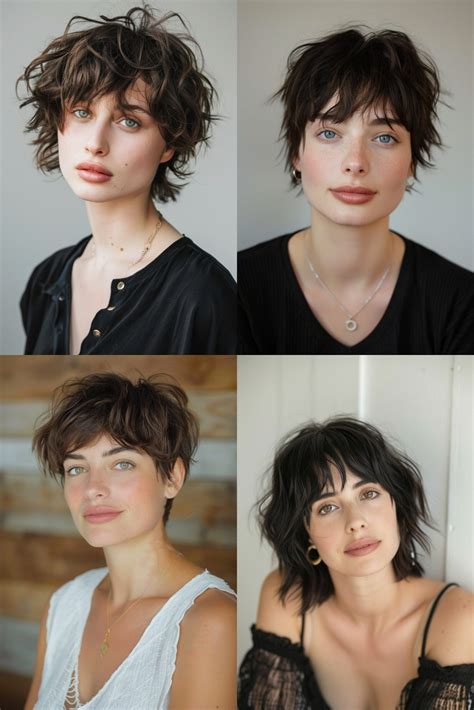 mesmerizing short hair  bangs