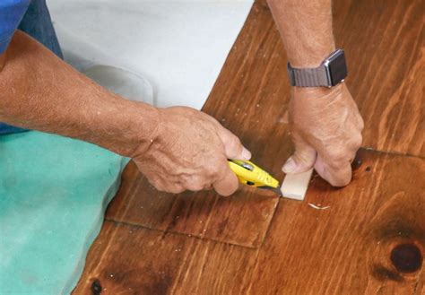 how to fix a chip in wood floor
