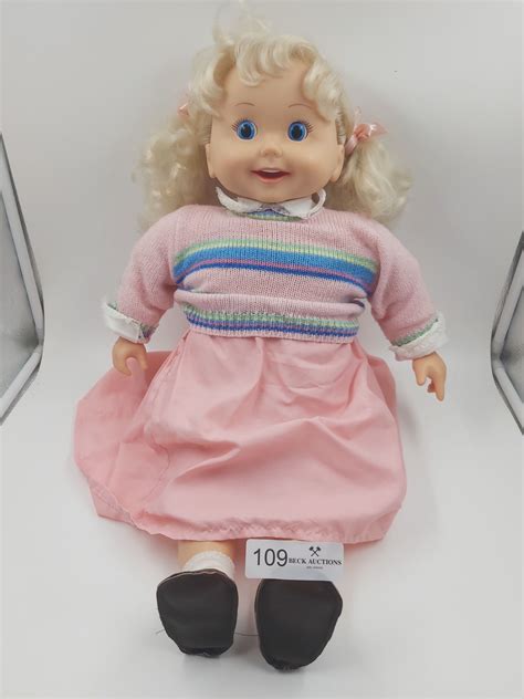 Playmates 1985 Twenty-Four Inches Tall 9250 Blonde Hair Blue Eyes Girl