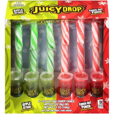 Juicy Drop Christmas Candy Canes With Candy Cane Dip | Fig App