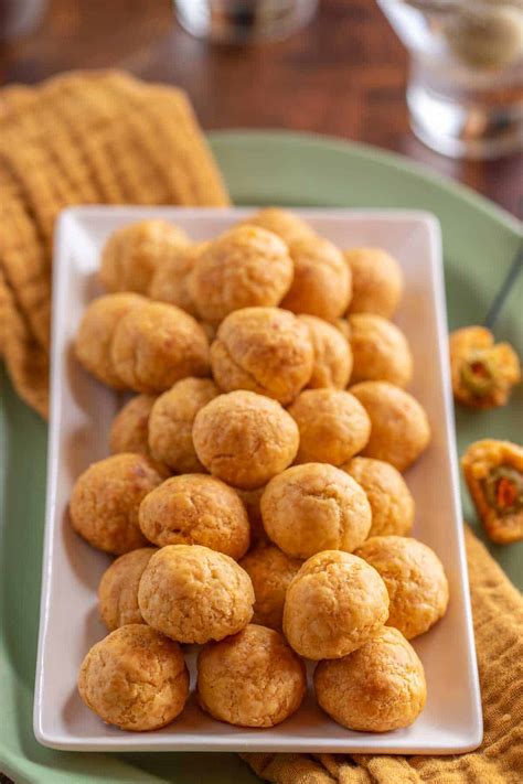 Green Olive Cheese Puffs FRIED GOAT CHEESE STUFFED GREEN OLIVES | From