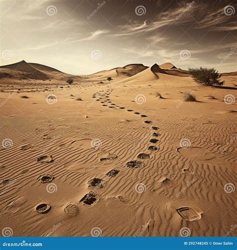 Footprints Of A Drifter Stock Image | CartoonDealer.com #292748245