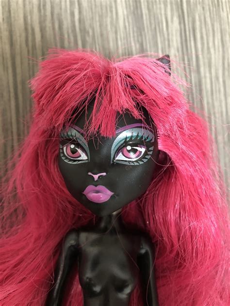 Monster High NUDE Doll Scaremester Catty Noir With Arms & Hands - Play