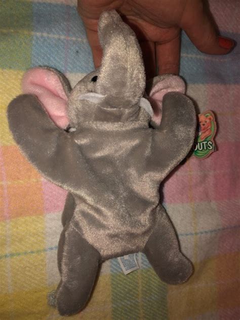 Vintage Bean Sprouts Elephant Plush Bean Bag Gaf Felt Tusks Names is