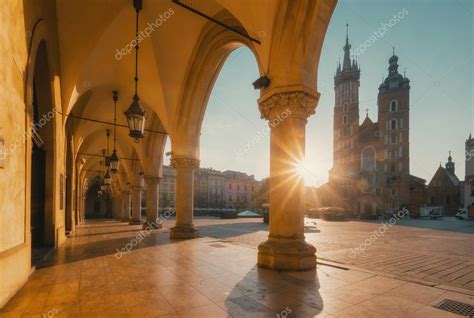 Market square in Krakow — Stock Photo © liseykina #78549230