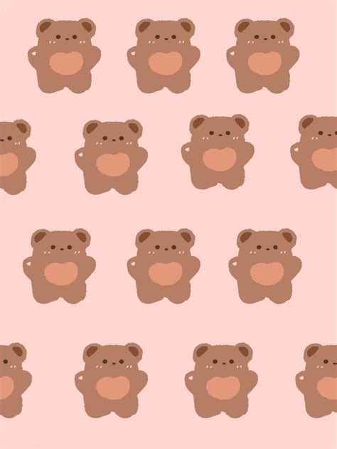 cute bear wallpaper ୨୧ ˚˖ ⁺⑅ | Bear wallpaper, Cute wallpapers, Wallpaper