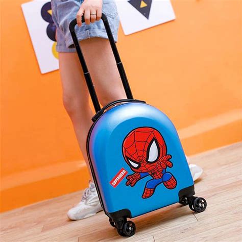 buy disney frozen elsa spider man  kids trolley luggage zaappycom