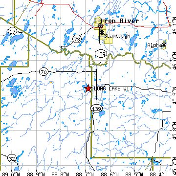 Long Lake, Wisconsin (WI) ~ population data, races, housing & economy