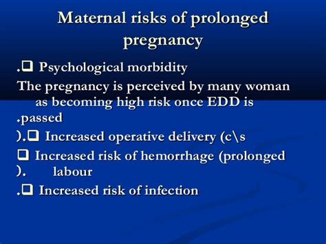 Prolonged pregnancy &induction of labour