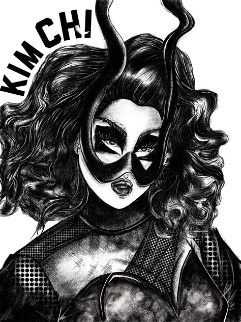 Hello, it’s me. Kimberly Chi. -Drawing : r/rupaulsdragrace