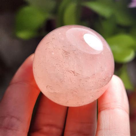 Rose Quartz Sphere - Rose Quartz Crystal - Polished Rose Quartz ...
