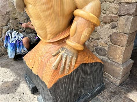 PHOTOS: King Triton Statue Removed From Magic Kingdom After Months of Grime Buildup - WDW News Today