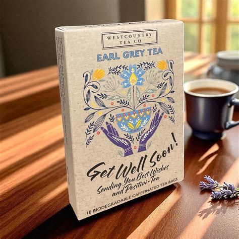 Earl Grey Tea Get Well Soon novelTEAcard Gift | Browse Online