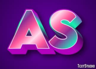 purple green  pink  text effect generator