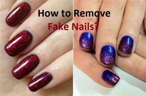 How to Remove Fake Nails?
