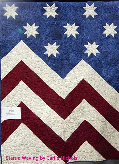 American Flag Quilt with Patriotic Design