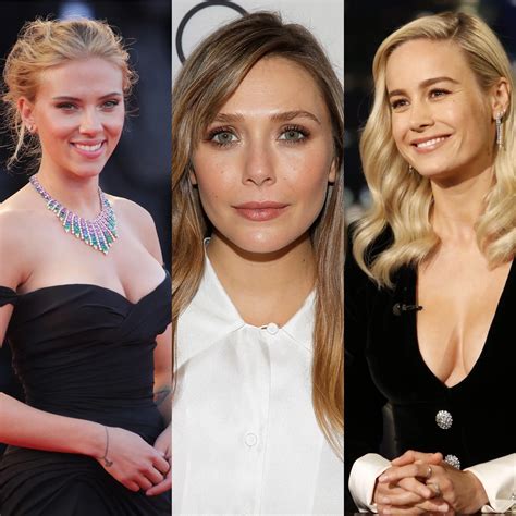 Marvel’s Big 3. Scarlett Johansson, Elizabeth Olsen, and Brie Larson. 1