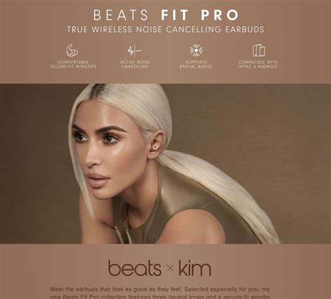 Amazon.com: Beats Fit Pro x Kim Kardashian - True Wireless Noise ...