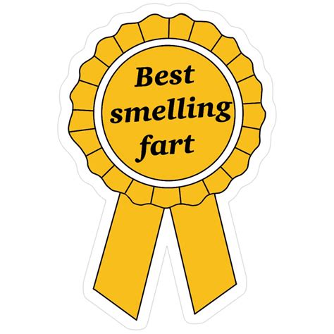 Best Smelling Fart Award Sticker in 2025 | Vinyl decal stickers, Fart