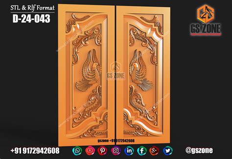 D-24-043 3D Door Design | GS ZONE CNC SOLUTION™