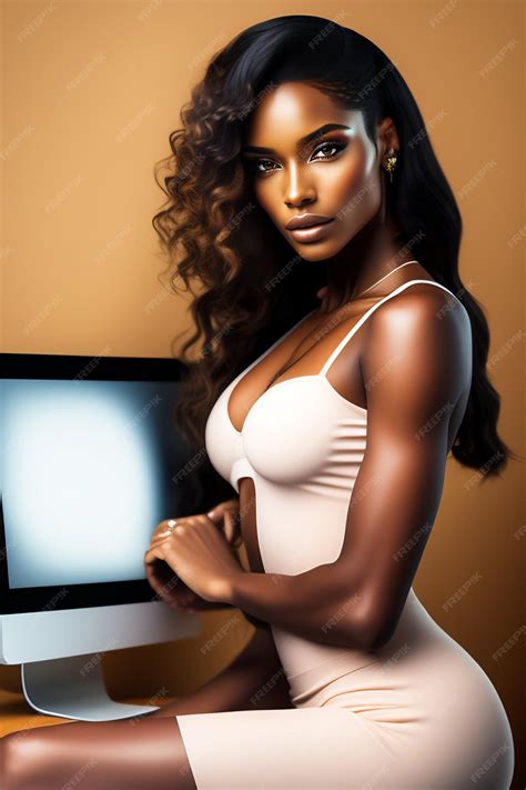 Premium AI Image | African Black Woman Model Ai Generate