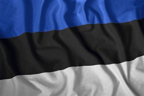 Эстонский флаг | Премиум Фото
