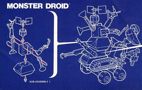 Vintage Star Wars Droid Factory Blueprints