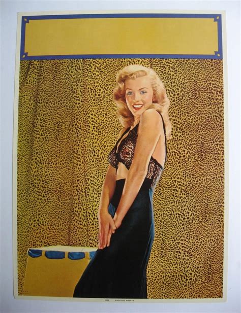original marilyn monroe calendar litho vivacious marilyn