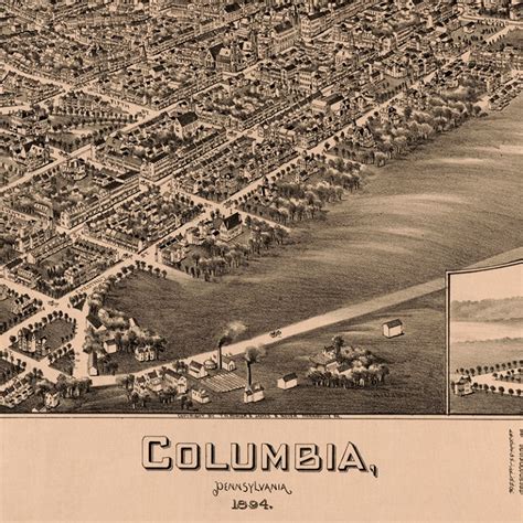 1894 map of Columbia, Pennsylvania – Uncharted Lancaster