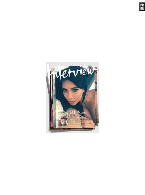 Foto: Kim Kardashian deitada de topless para a capa da revista. Quem já