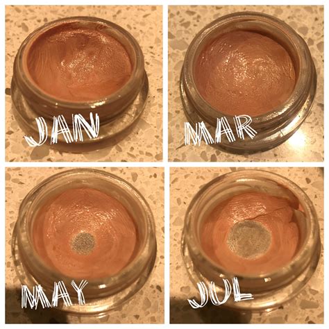6 months of progress on my Becca under eye corrector. Sad I won’t be ...