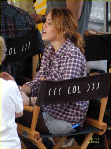 Miley on set LOL - Miley Cyrus Photo (15065842) - Fanpop