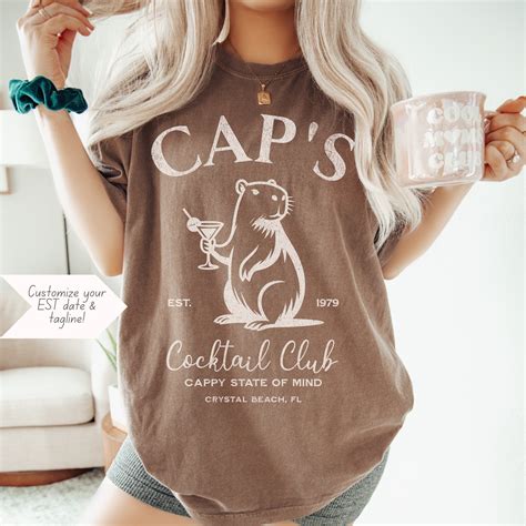 Personalized Capybara Social Club Shirtgift for Capybara Lovercapybara