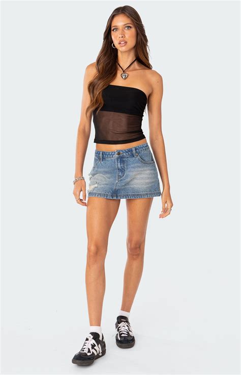denim mini skirt women 2