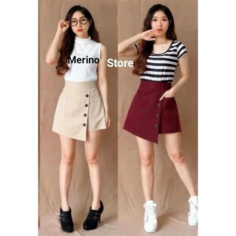 jual hotpants rok korean mini skirt rok celana pendek wanita hotpants
