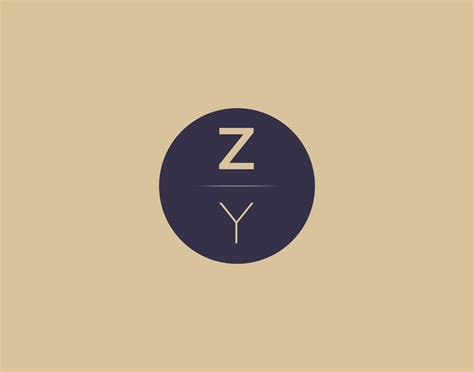 ZY letter modern elegant logo design vector images 19149186 Vector Art ...