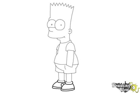 How To Draw Bart Simpson - DrawingNow