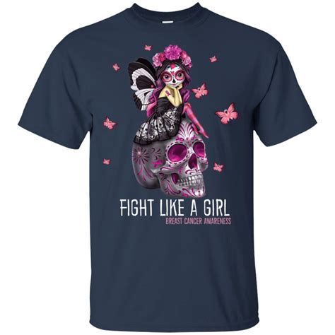 Fight Like A Girl Breast Cancer Awareness T Shirts