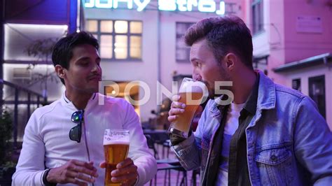 Guys Drinking And Hanging Out