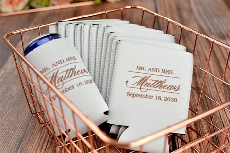 34 Wedding Koozie Personalization Ideas | by My Wedding Reception Ideas ...