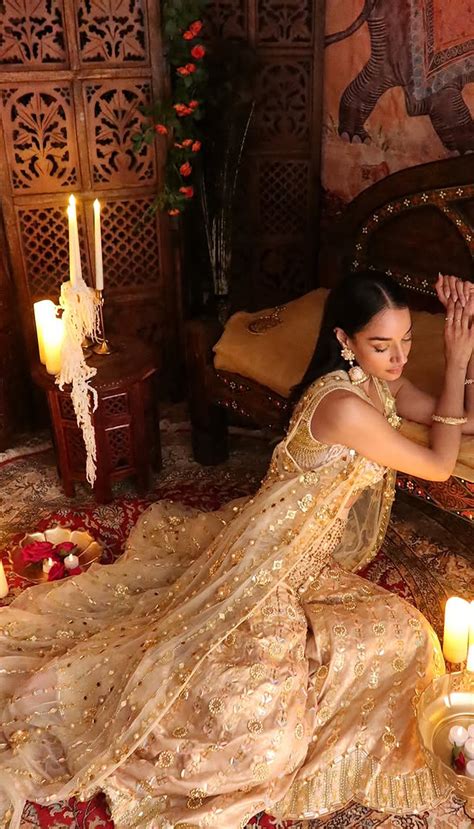 Buy Blair- Ivory and Gold Sharara Set Online - Papa Don't Preach