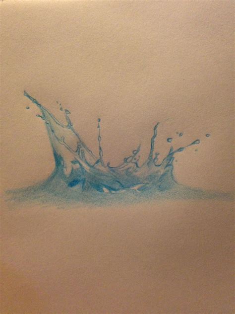 water splash drawing