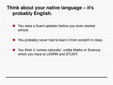 good language learner powerpoint