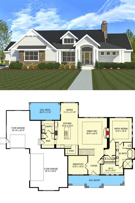 4-Bedroom Single Story New American Home with Open Concept Living ...