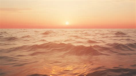 Sunset Ocean Scene with Shimmering Waves and Soft Lighting - Free Image ...