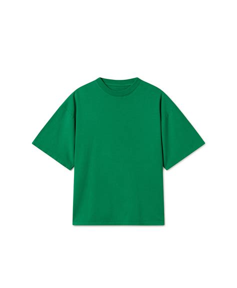 gsm kelly green  shirt velour garments