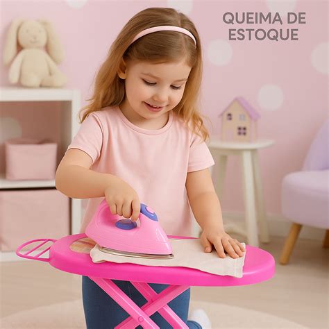 Tabua De Passar Roupa Infantil - Tábua de Passar Roupa Infantil com Ferro faz de Conta | Shopee Brasil