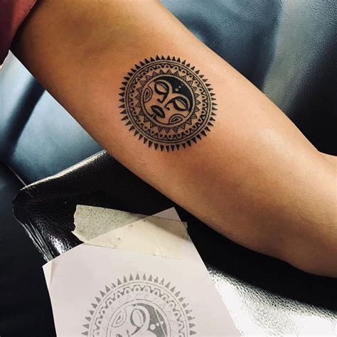 polynesian sun tattoo designs  thousand circle polynesian tattoo