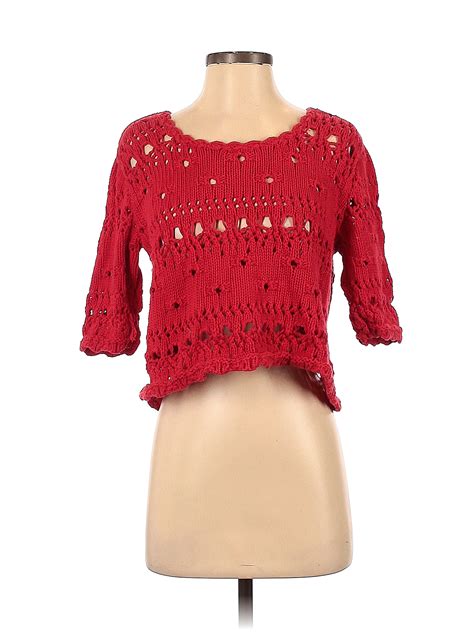 red pullover sweater for women 1
